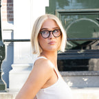 Ganni Clear-Lens Fashion Glasses – Midnight – Gallery 4