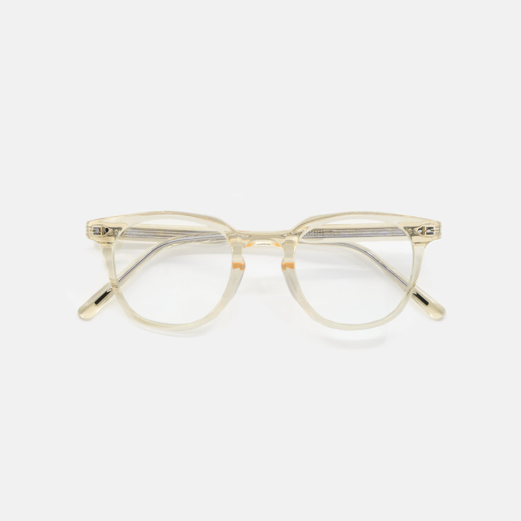 Fynn Clear-Lens Fashion Glasses – Crystal Lemon