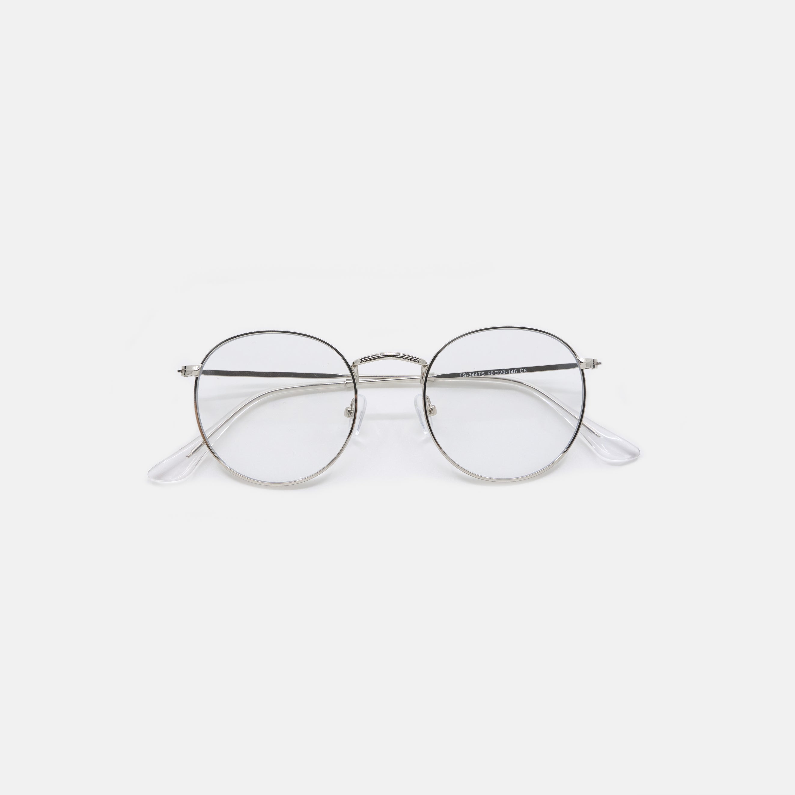 Felix Clear-Lens Fashion Glasses – Silver