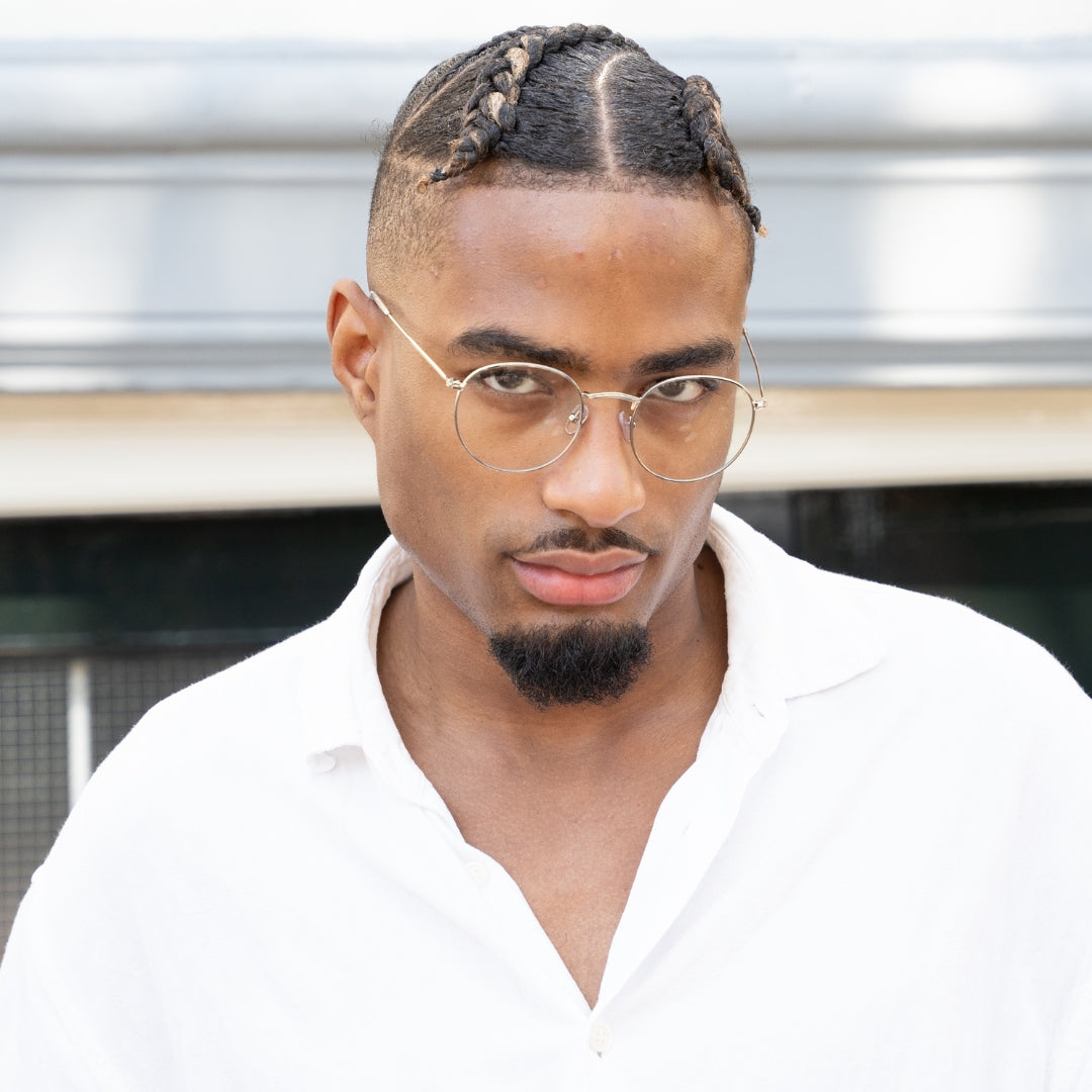 Felix Clear-Lens Fashion Glasses – Silver – Gallery 3
