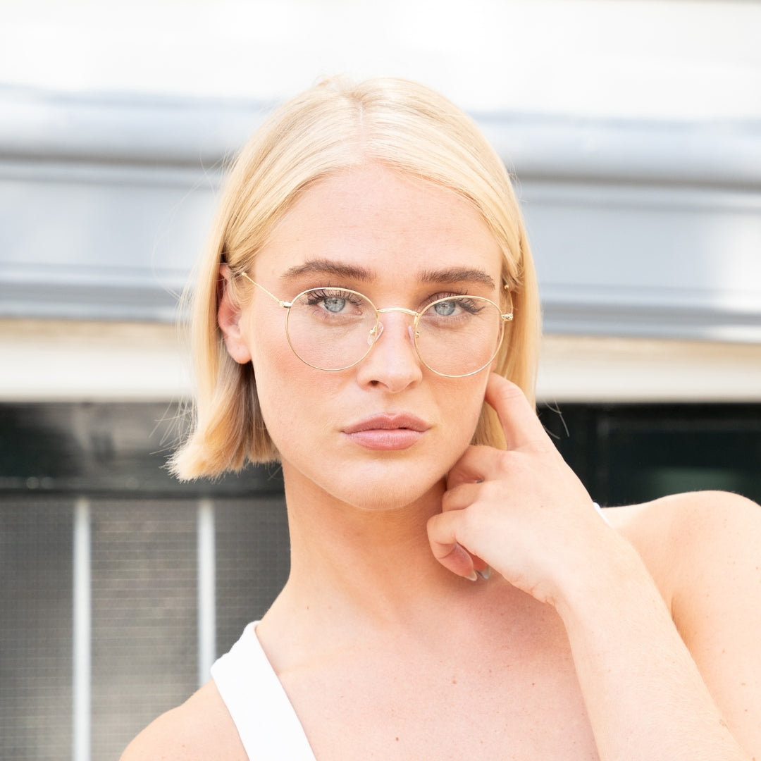 Felix Clear-Lens Fashion Glasses – Rose Gold – Gallery 3