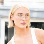 Felix Clear-Lens Fashion Glasses – Silver – Gallery 4