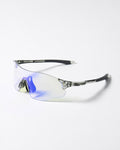 Iridescent Rimless Shield Sunglasses