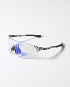 Iridescent Rimless Shield Sunglasses