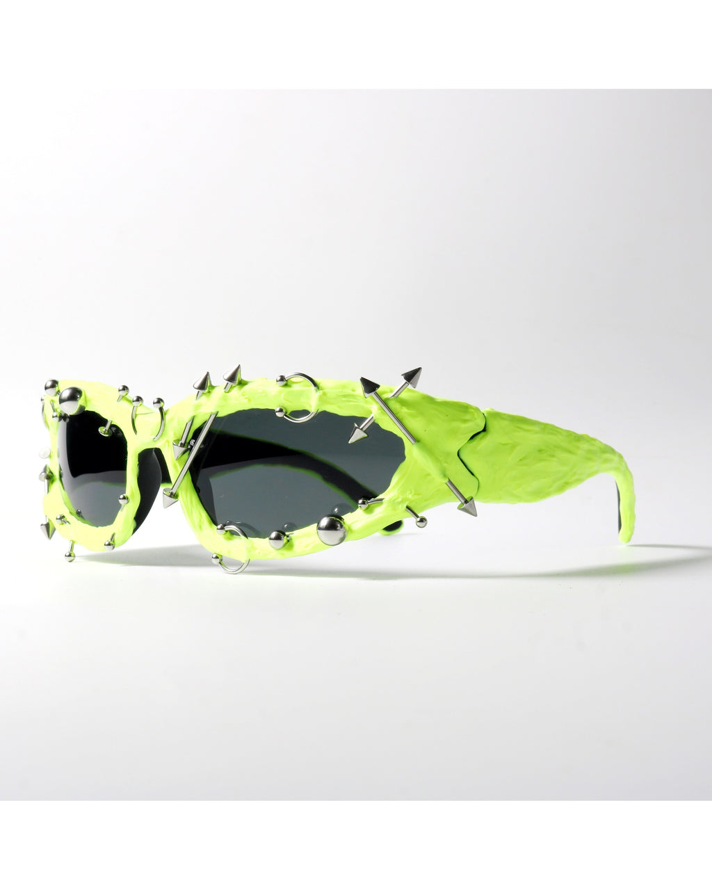 Neon Green Punk Shield Shades