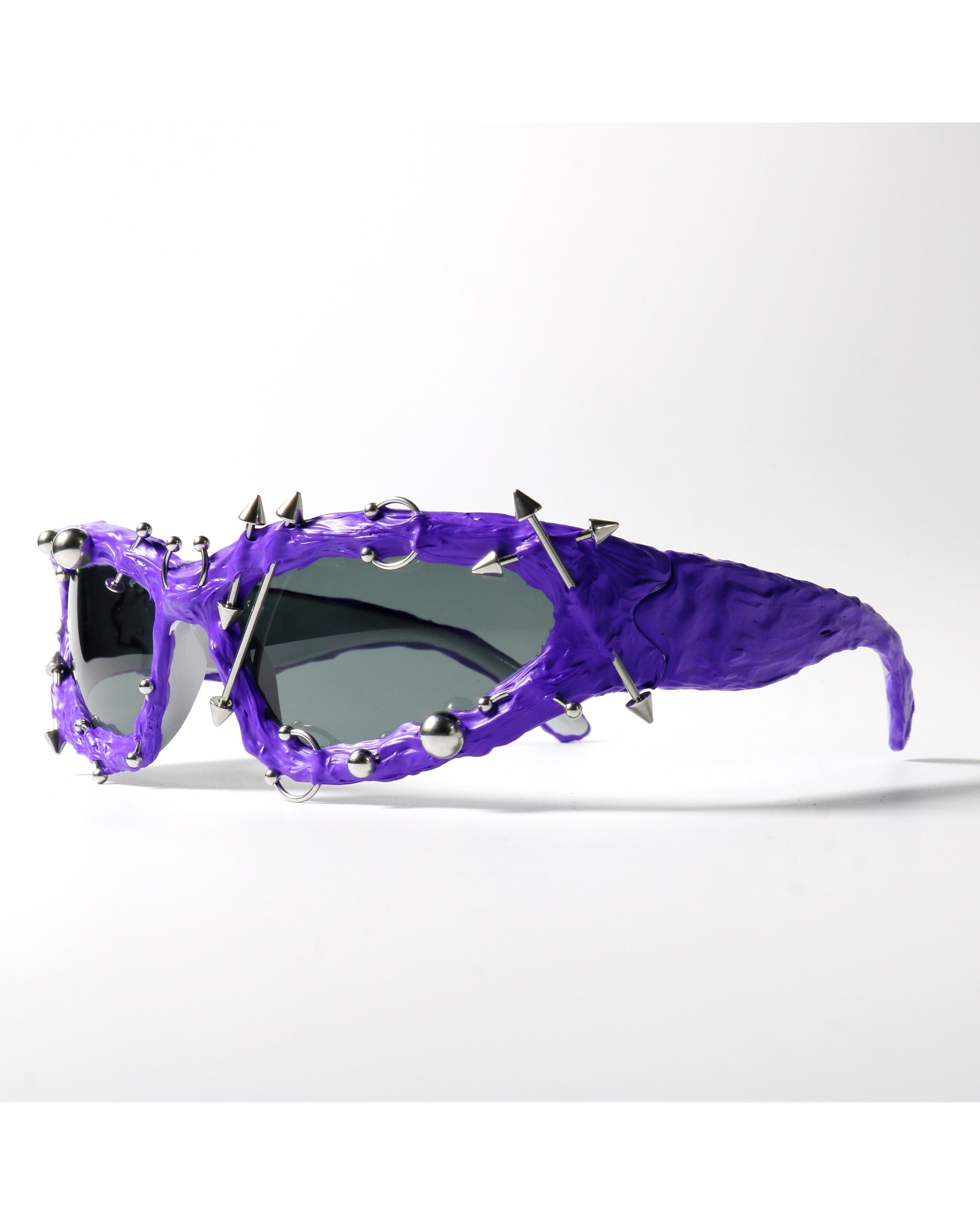 Neon Green Punk Shield Shades
