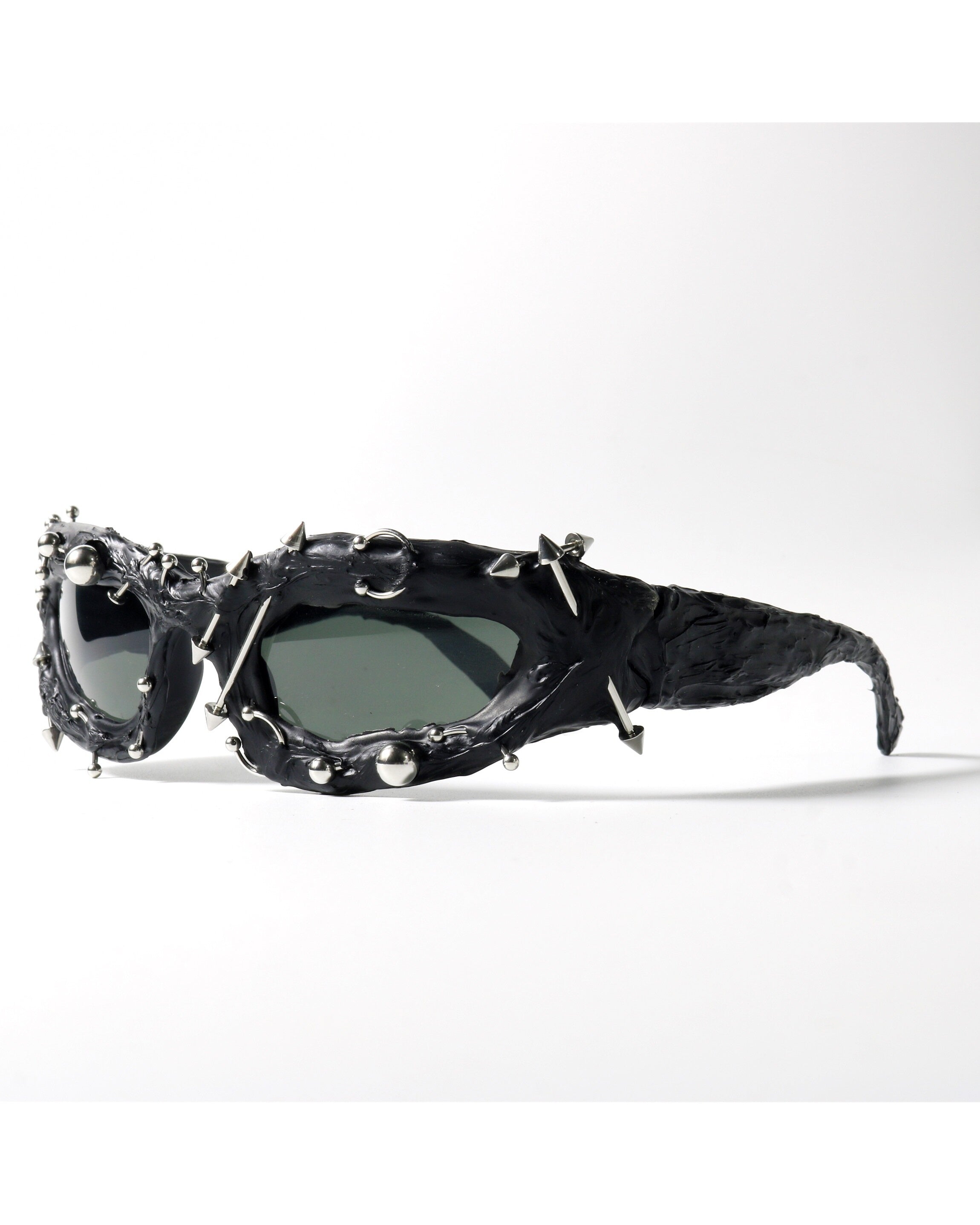 Neon Green Punk Shield Shades