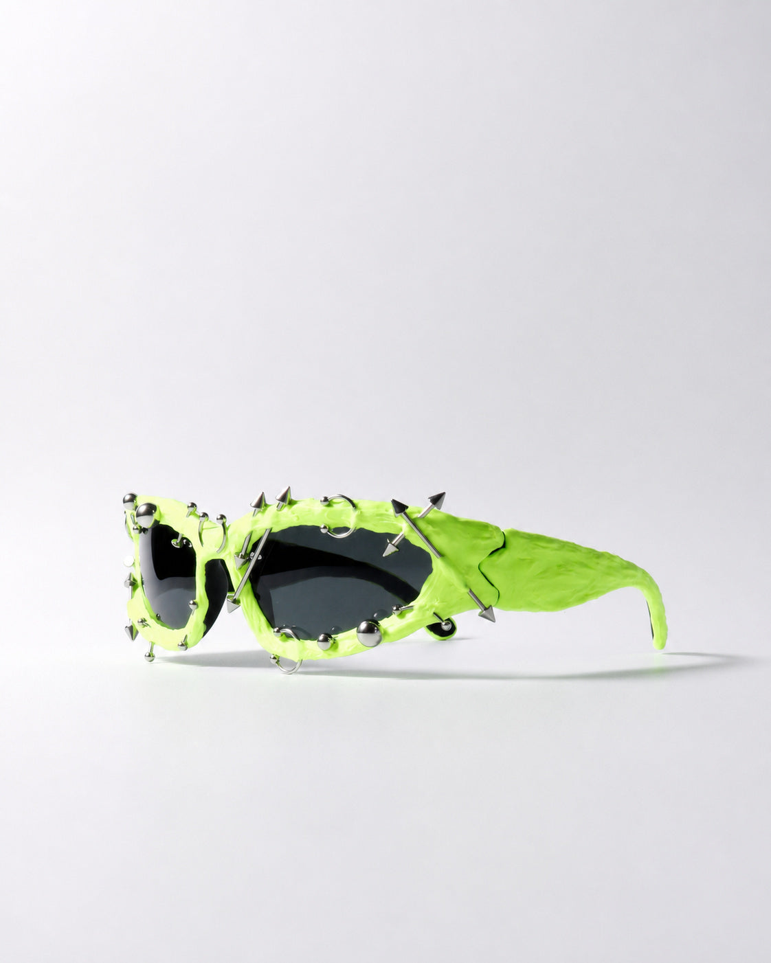 Neon Green Punk Shield Shades