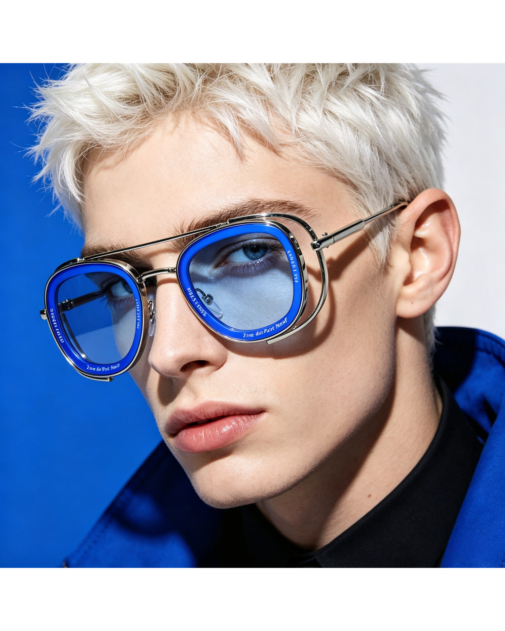 Klein Blue Techwrap Sunglasses