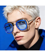 Klein Blue Techwrap Sunglasses