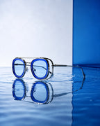 Klein Blue Techwrap Sunglasses