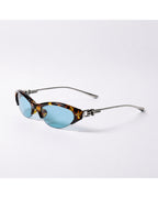 Cat-eye Half-rim Color-pop