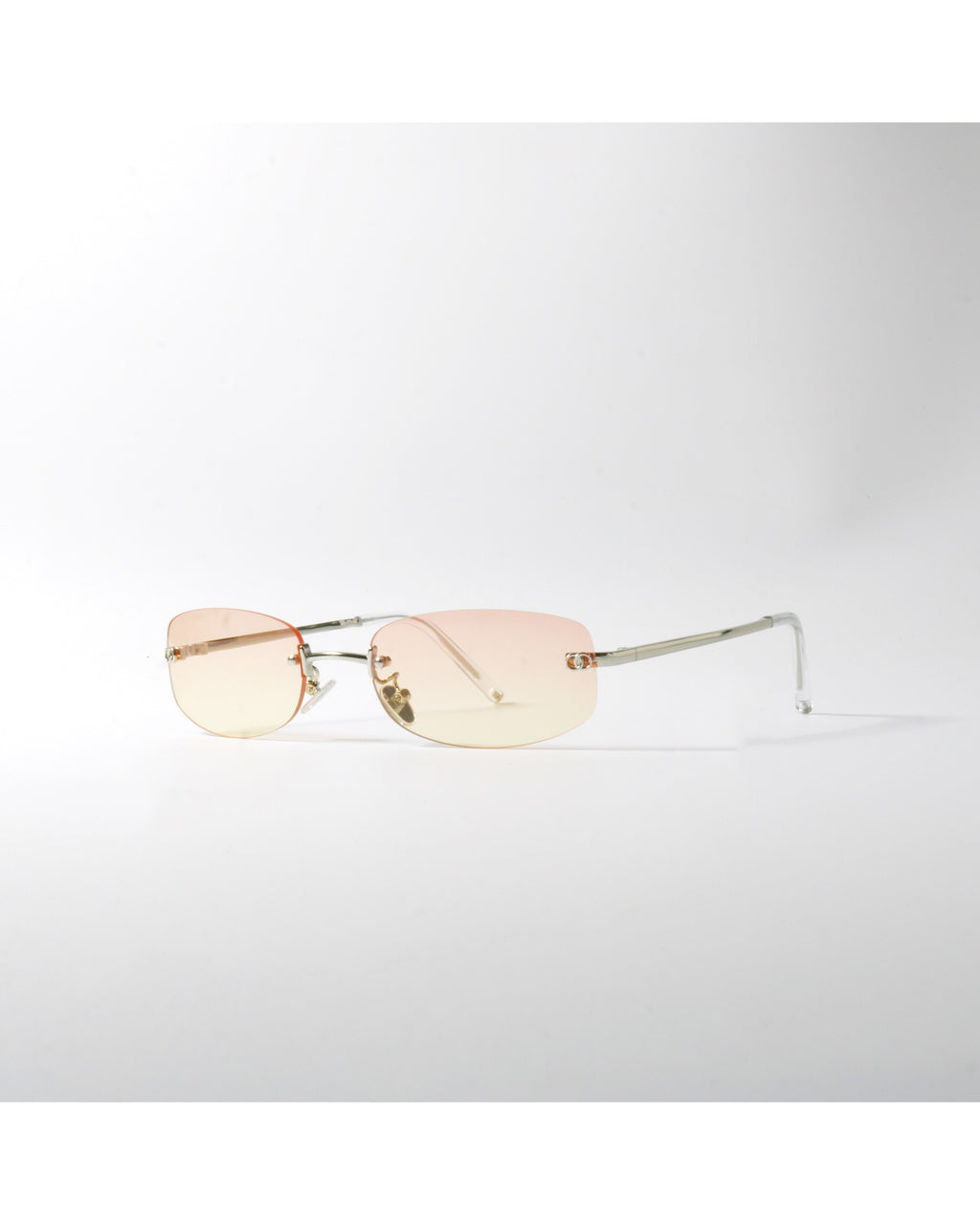 Rimless Peach-glow Shield Shades