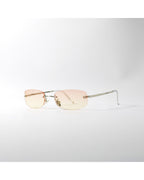 Rimless Peach-glow Shield Shades
