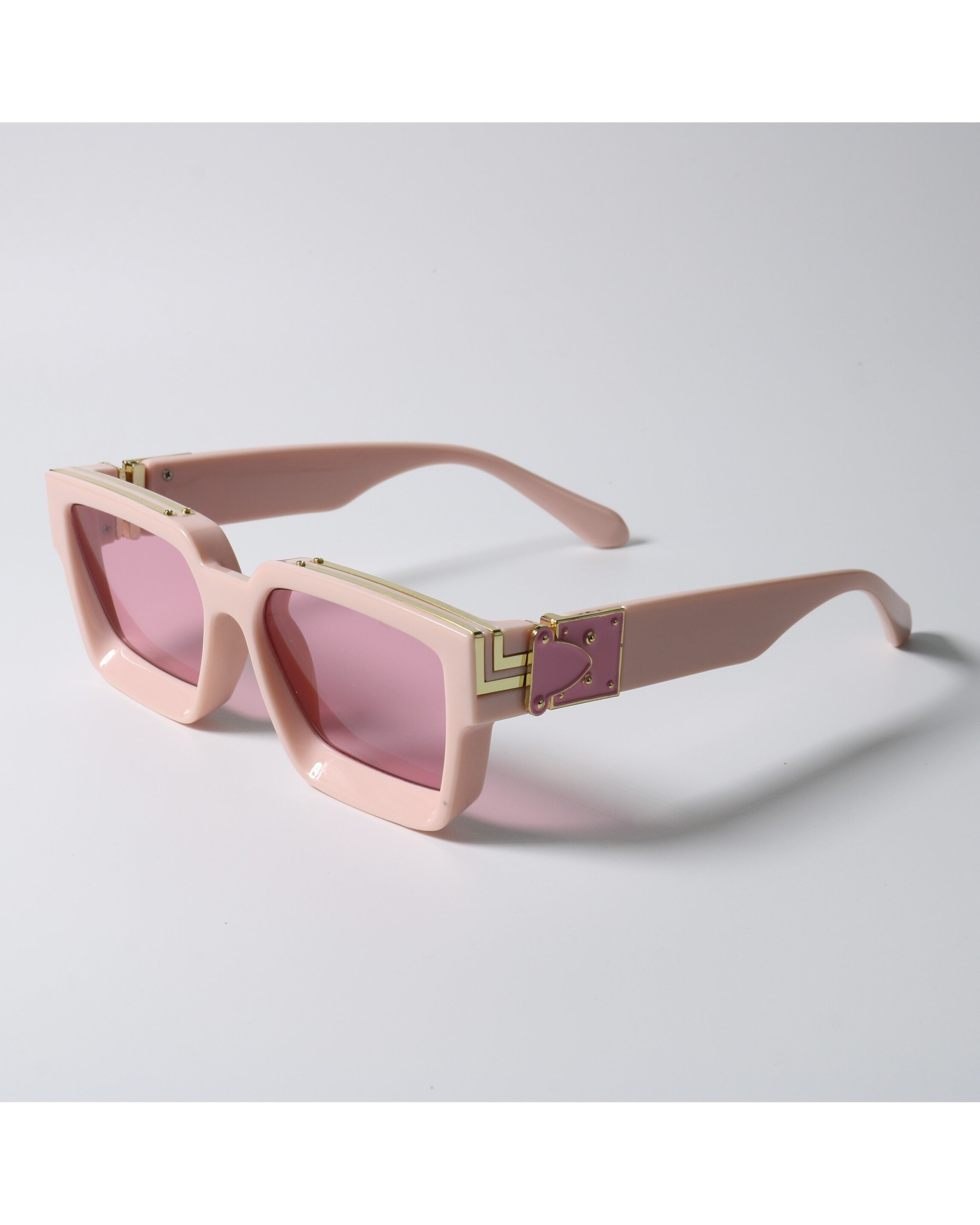 Chunky Art-deco Rectangle Sunglasses