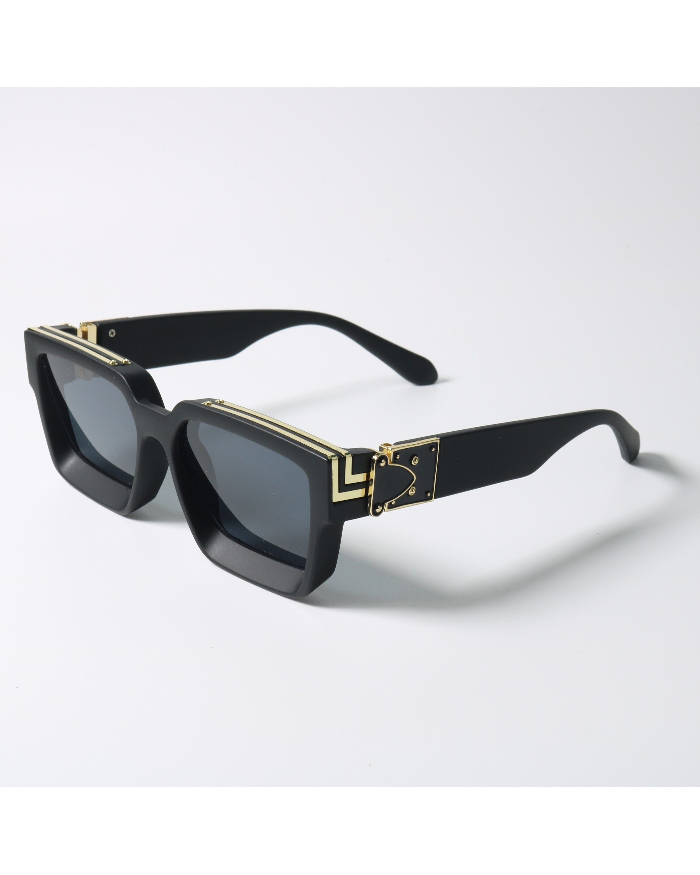 Chunky Art-deco Rectangle Sunglasses
