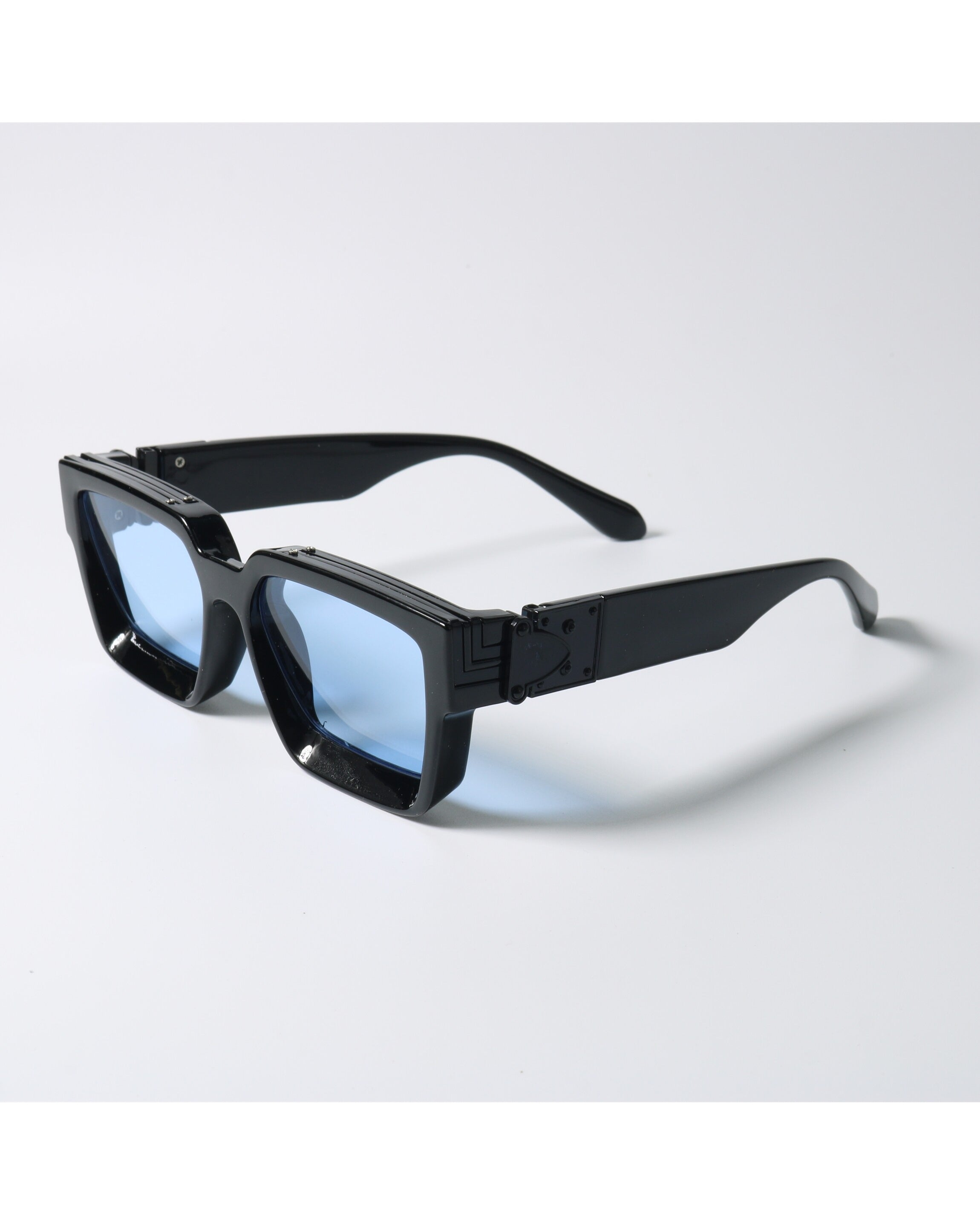 Chunky Art-deco Rectangle Sunglasses