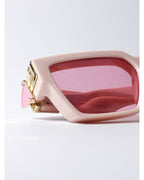 Chunky Art-deco Rectangle Sunglasses