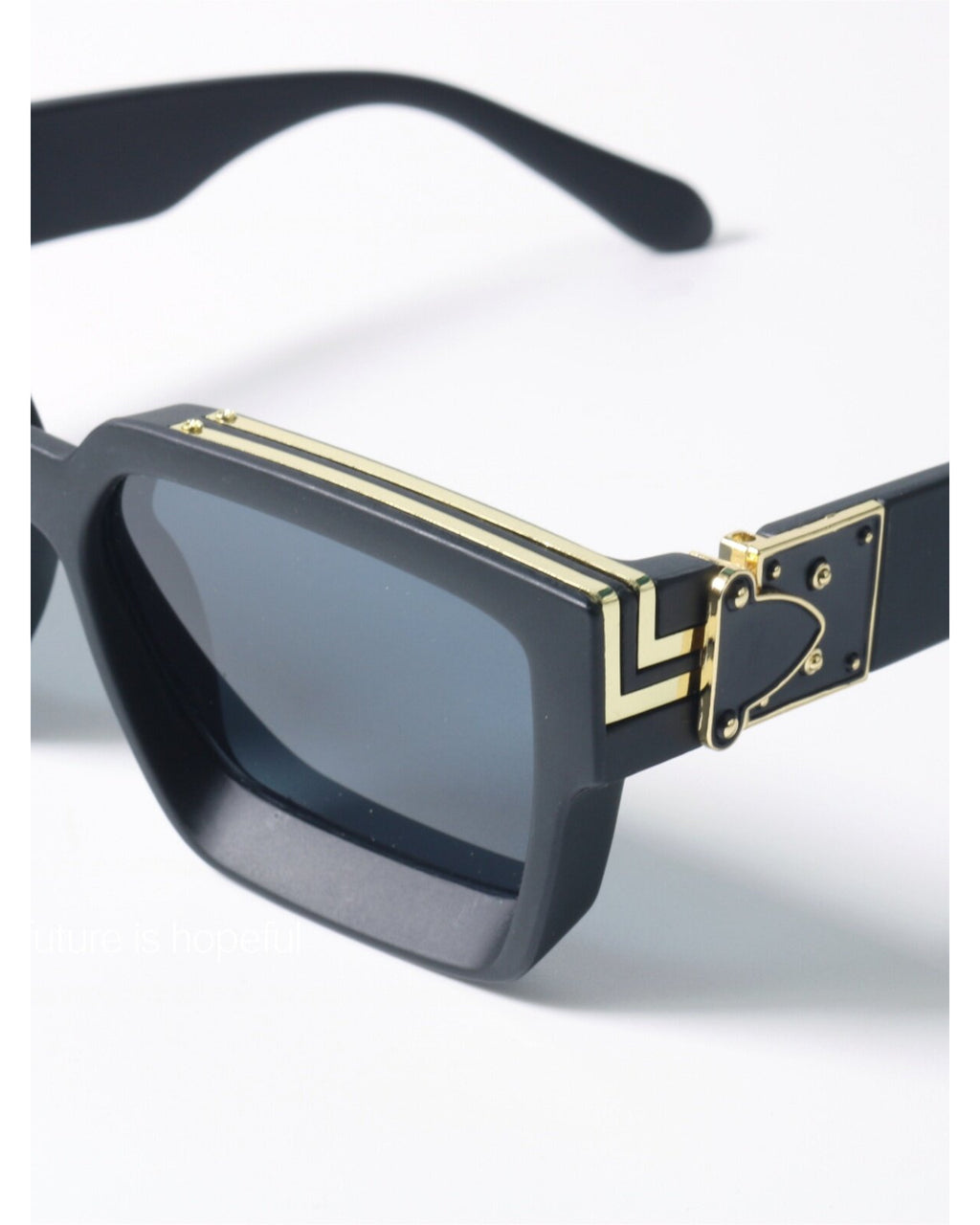 Chunky Art-deco Rectangle Sunglasses