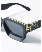 Chunky Art-deco Rectangle Sunglasses
