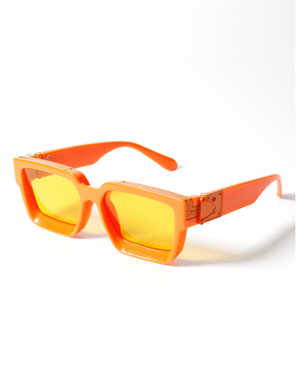 Chunky Art-deco Rectangle Sunglasses