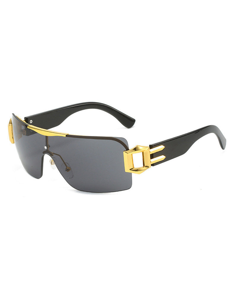 Rimless Shield Sunglasses