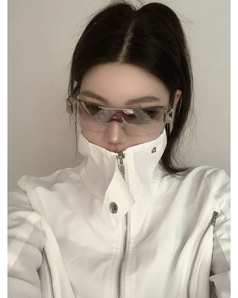 Rimless Shield Sunglasses