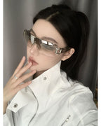 Rimless Shield Sunglasses