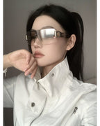 Rimless Shield Sunglasses