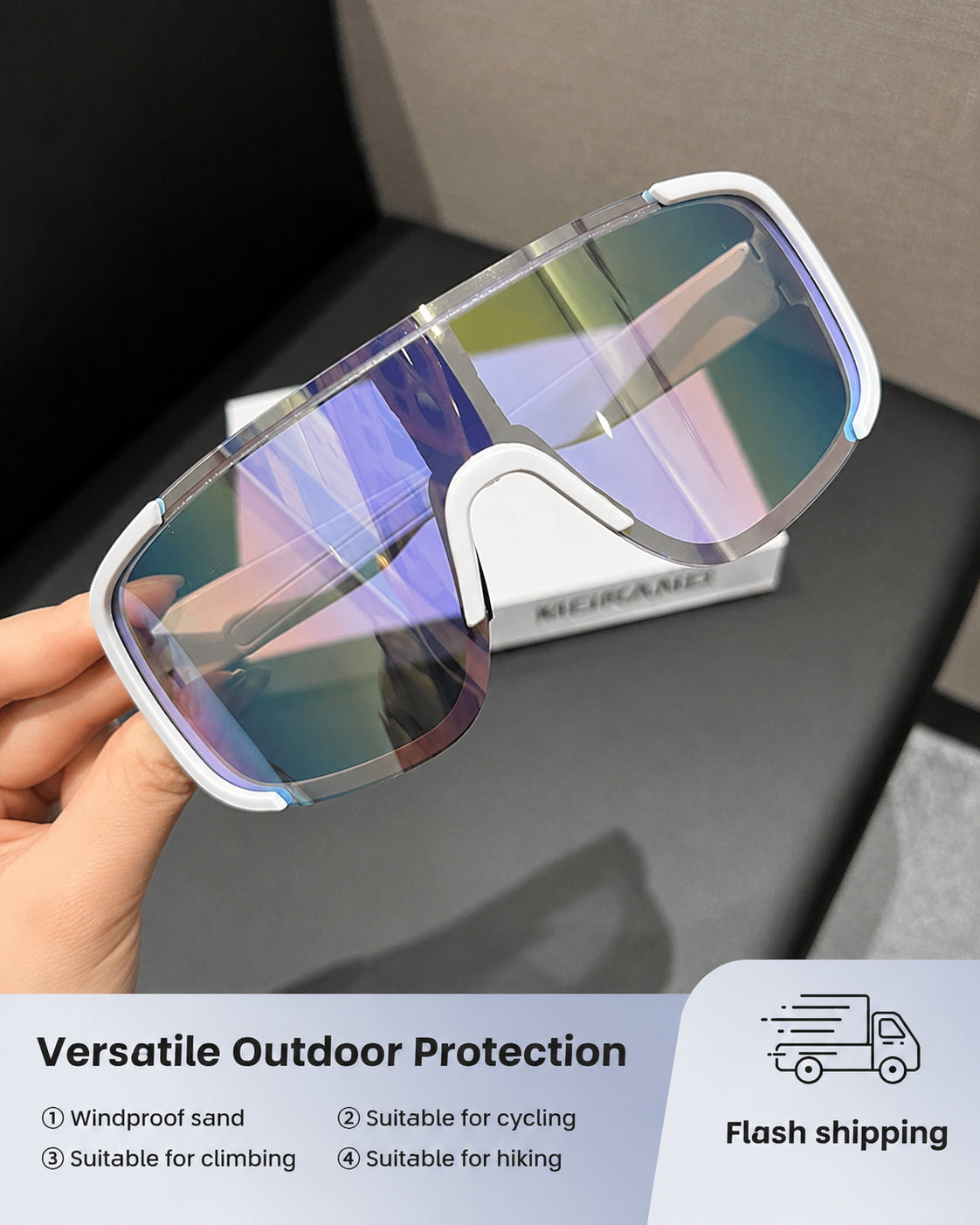 Photochromic Shield Cycling Sunglasses