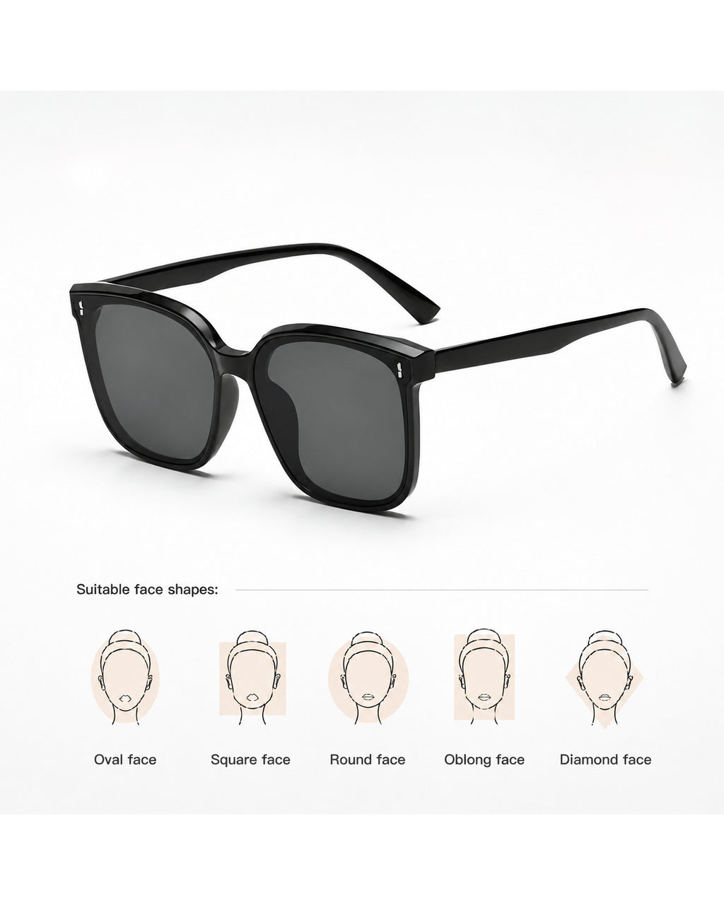 Oversized Square UV400 Shades