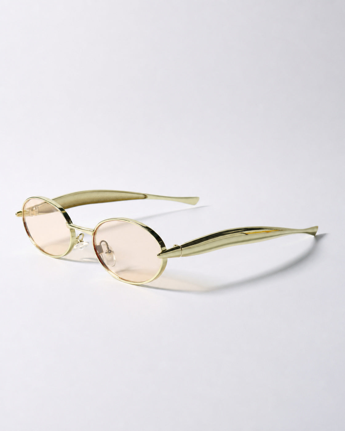 Oval Metal Shield Shades