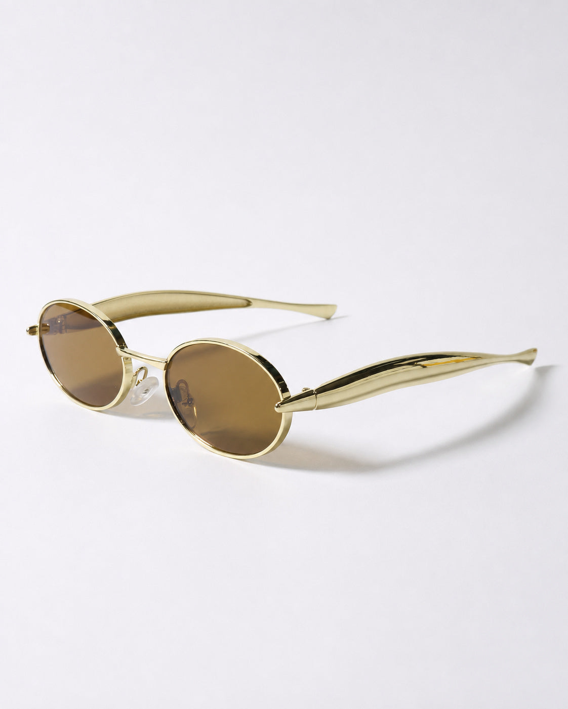 Oval Metal Shield Shades