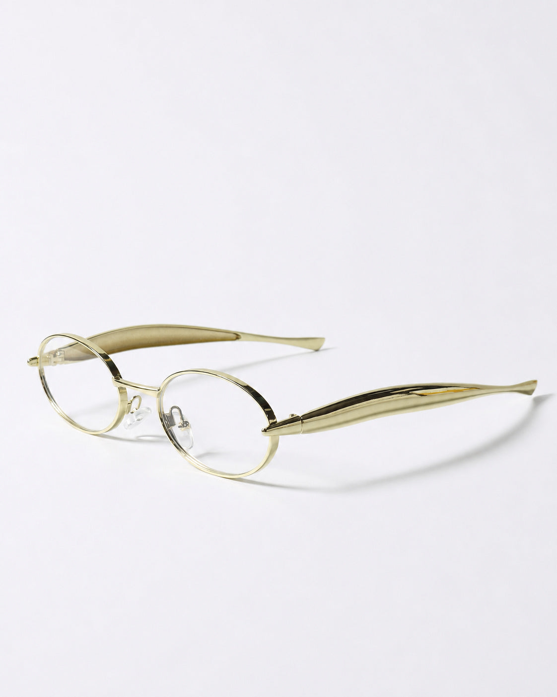 Oval Metal Shield Shades