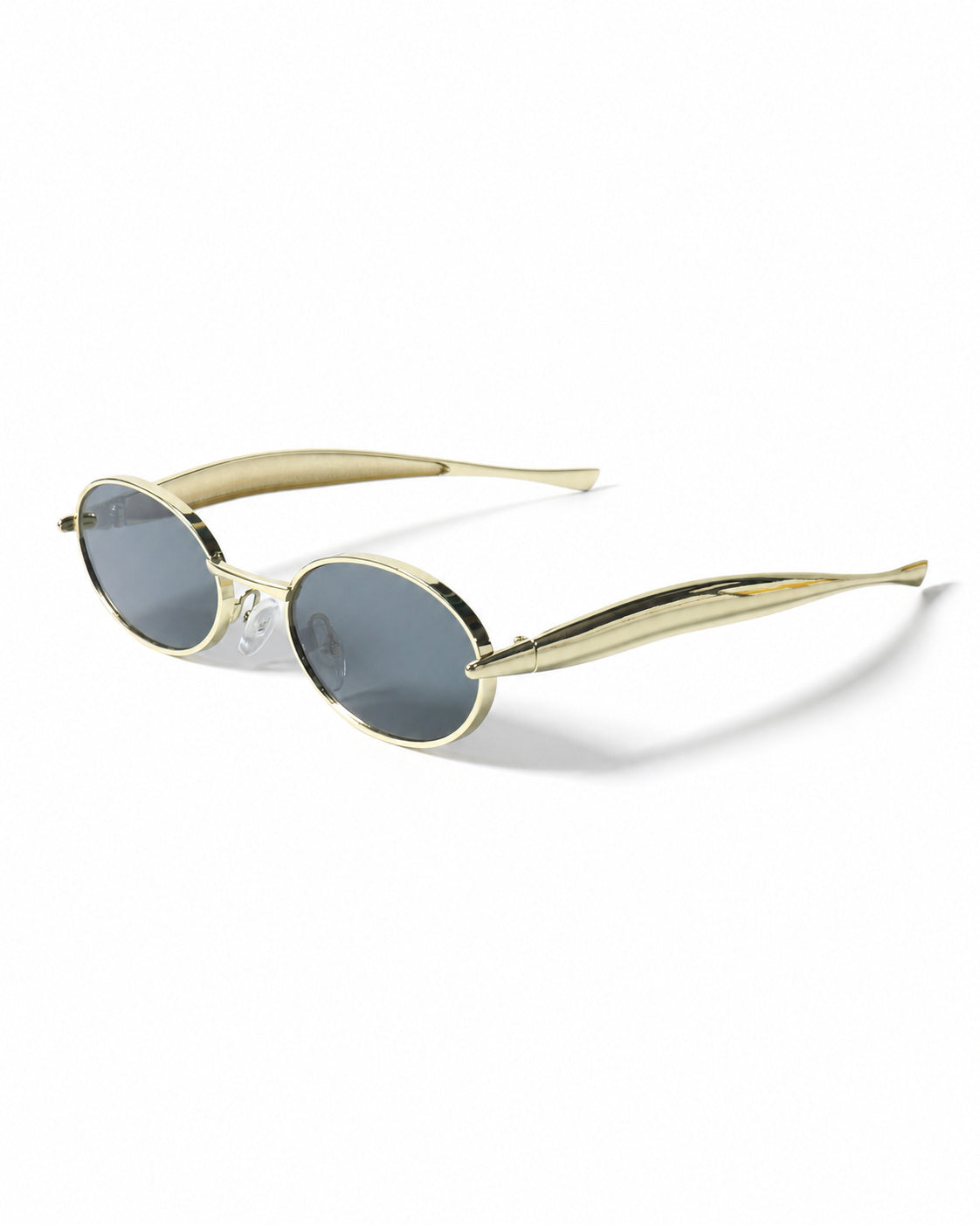 Oval Metal Shield Shades