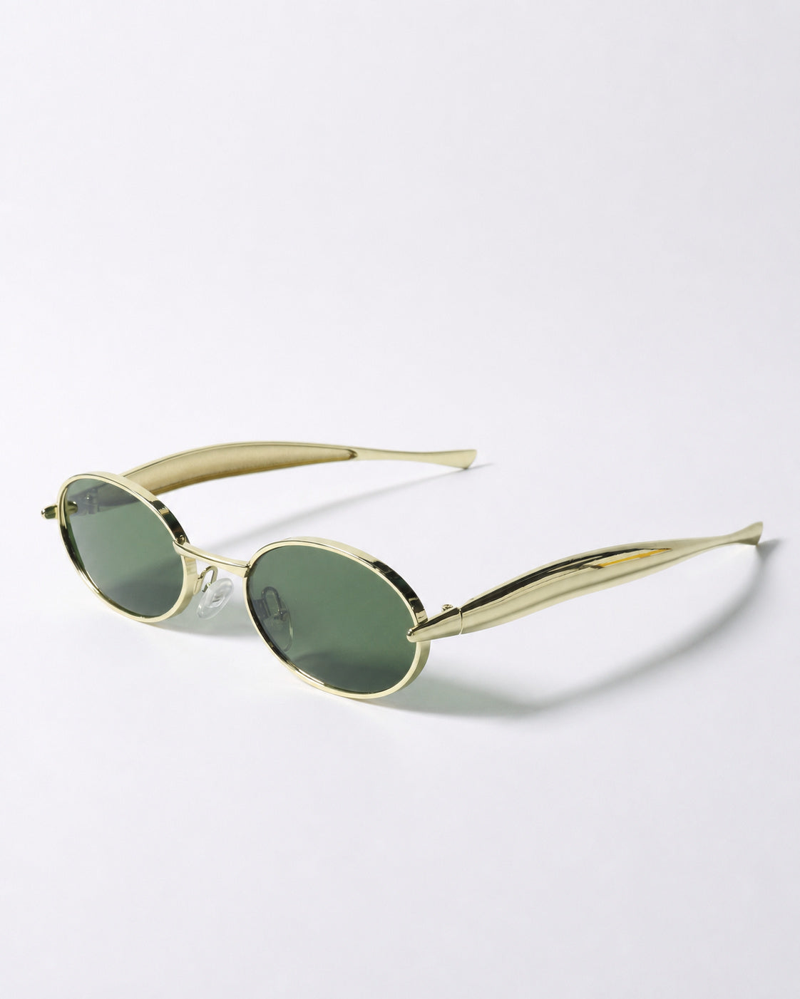 Oval Metal Shield Shades