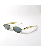 Oval Metal Shield Shades