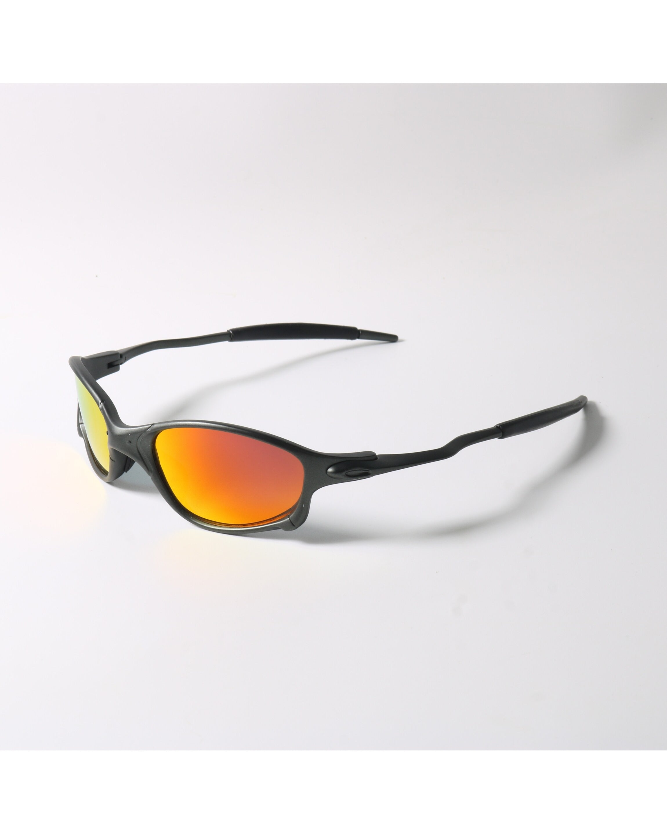 Mirrored Wrap Cycling Shades