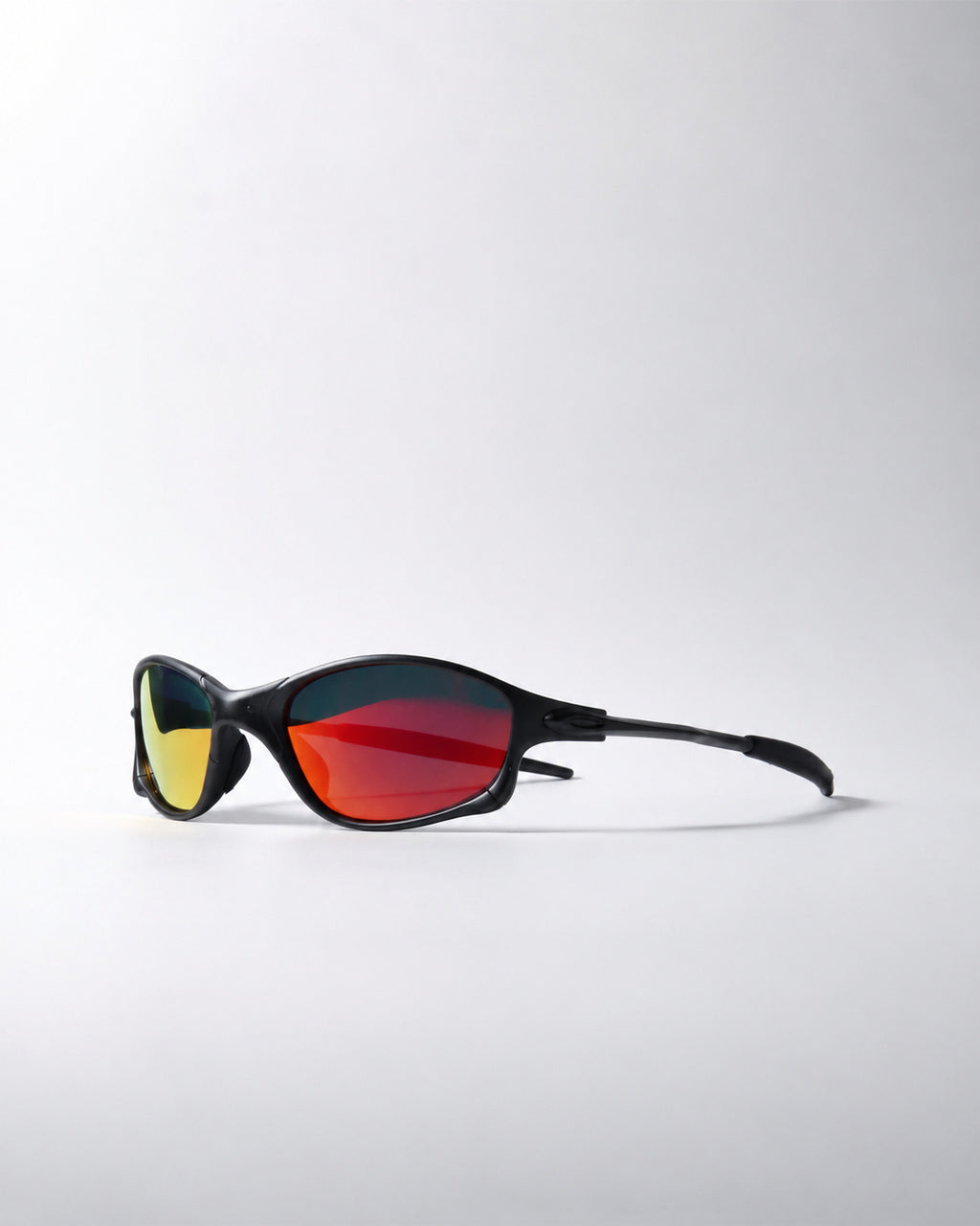 Mirrored Wrap Cycling Shades