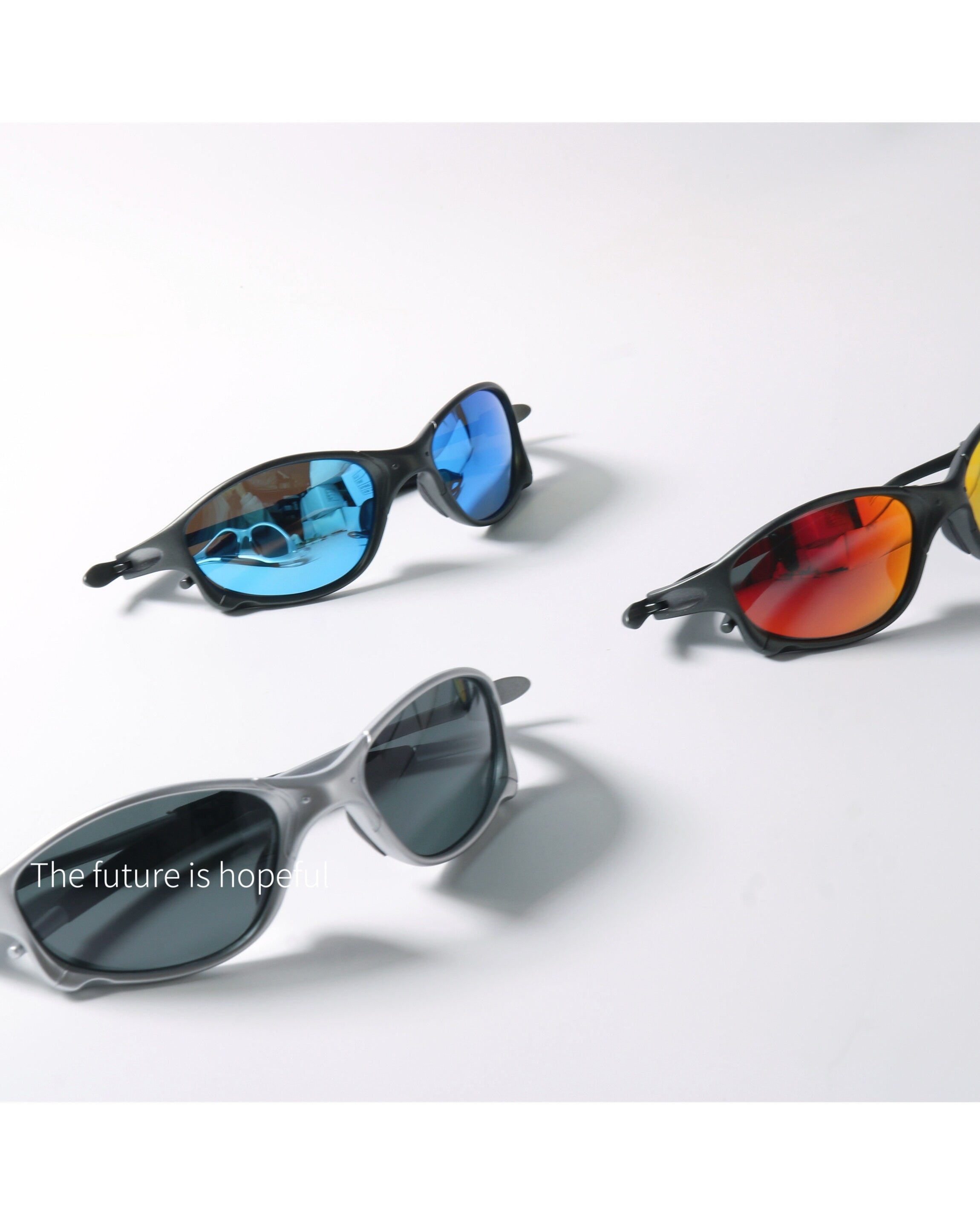 Mirrored Wrap Cycling Shades