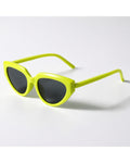 Neon Cat-eye Shield Shades