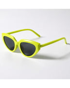 Neon Cat-eye Shield Shades