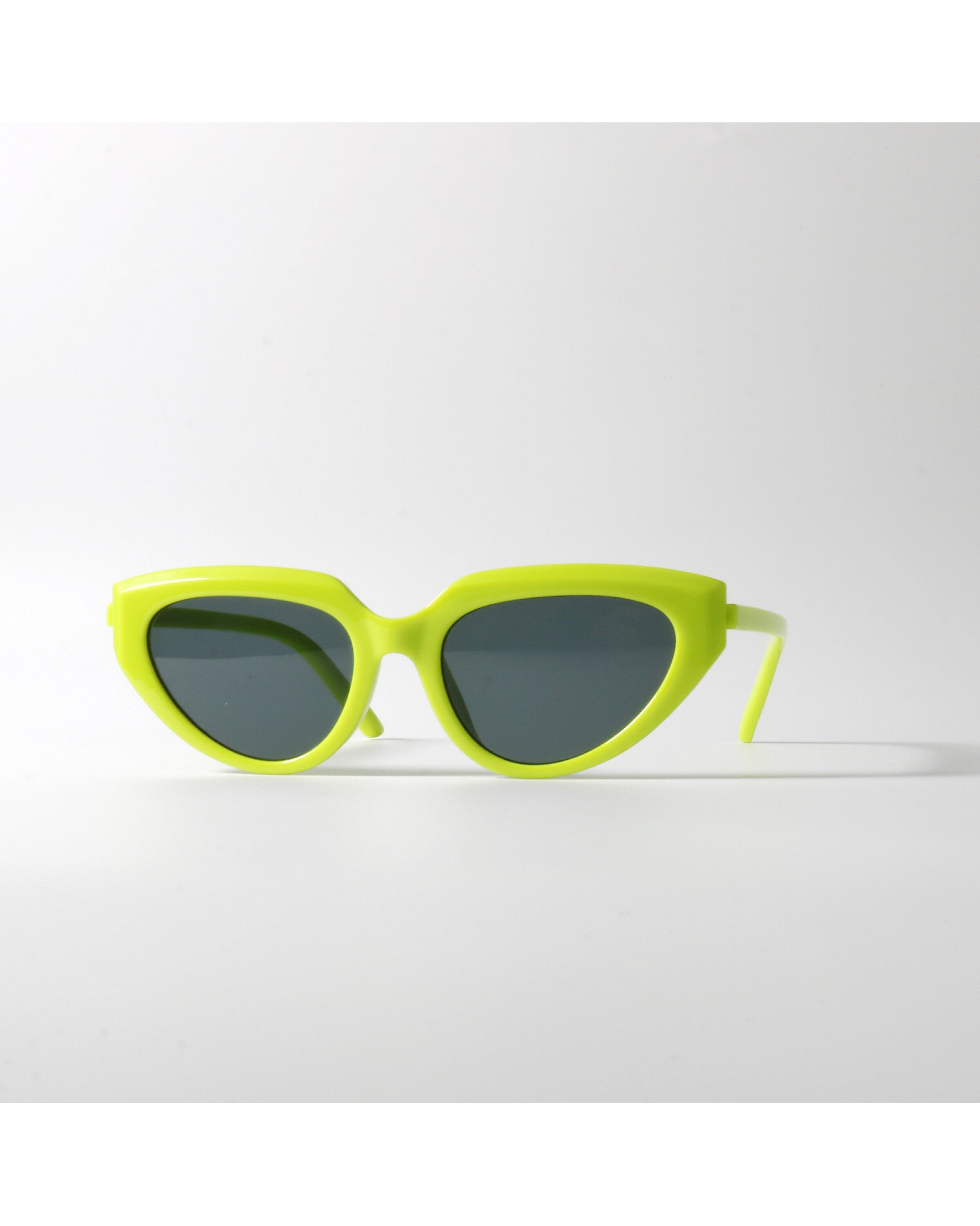 Neon Cat-eye Shield Shades