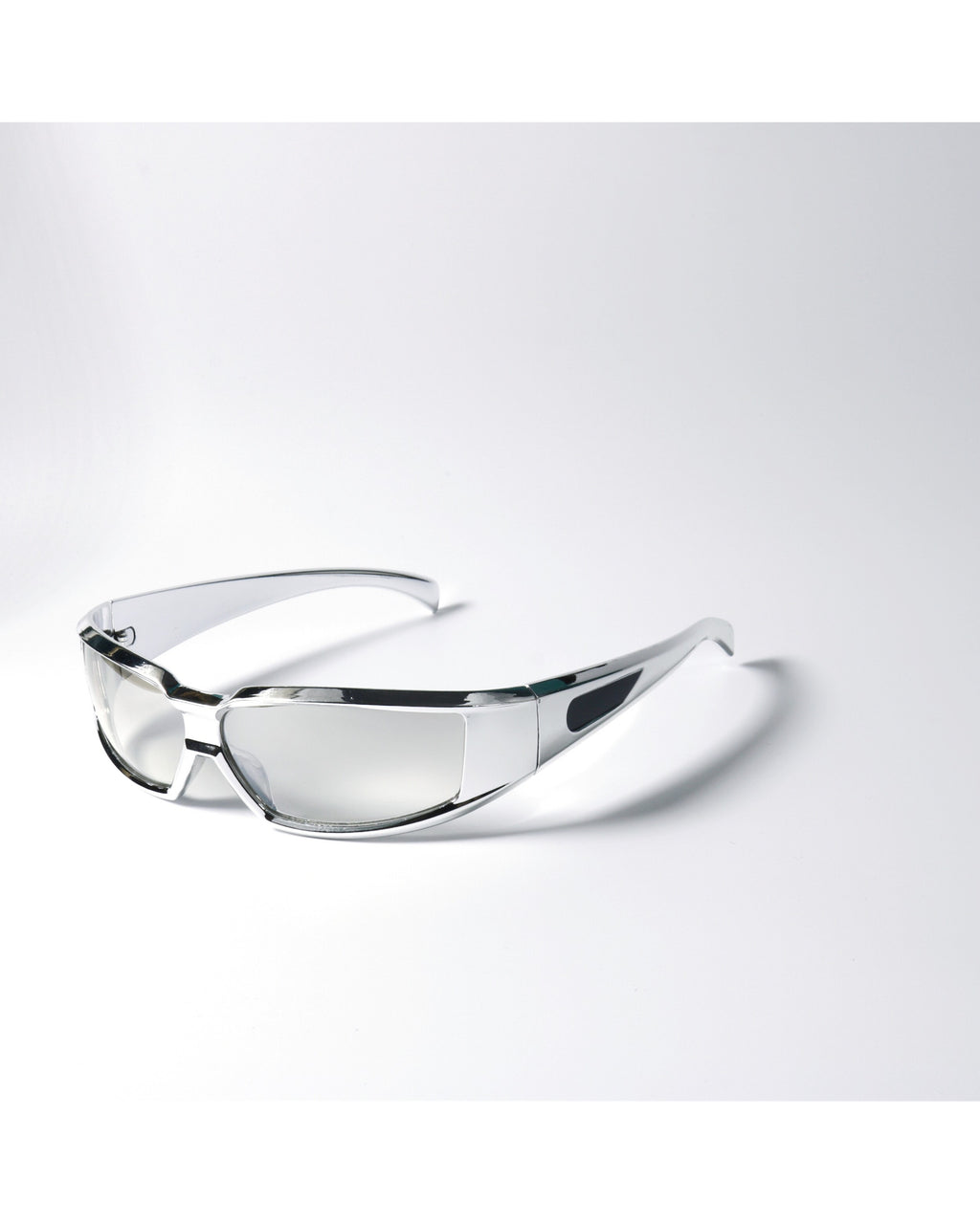Liquid-silver Wrap Sunglasses