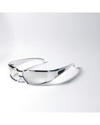 Liquid-silver Wrap Sunglasses