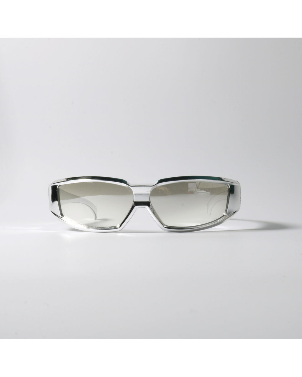 Liquid-silver Wrap Sunglasses