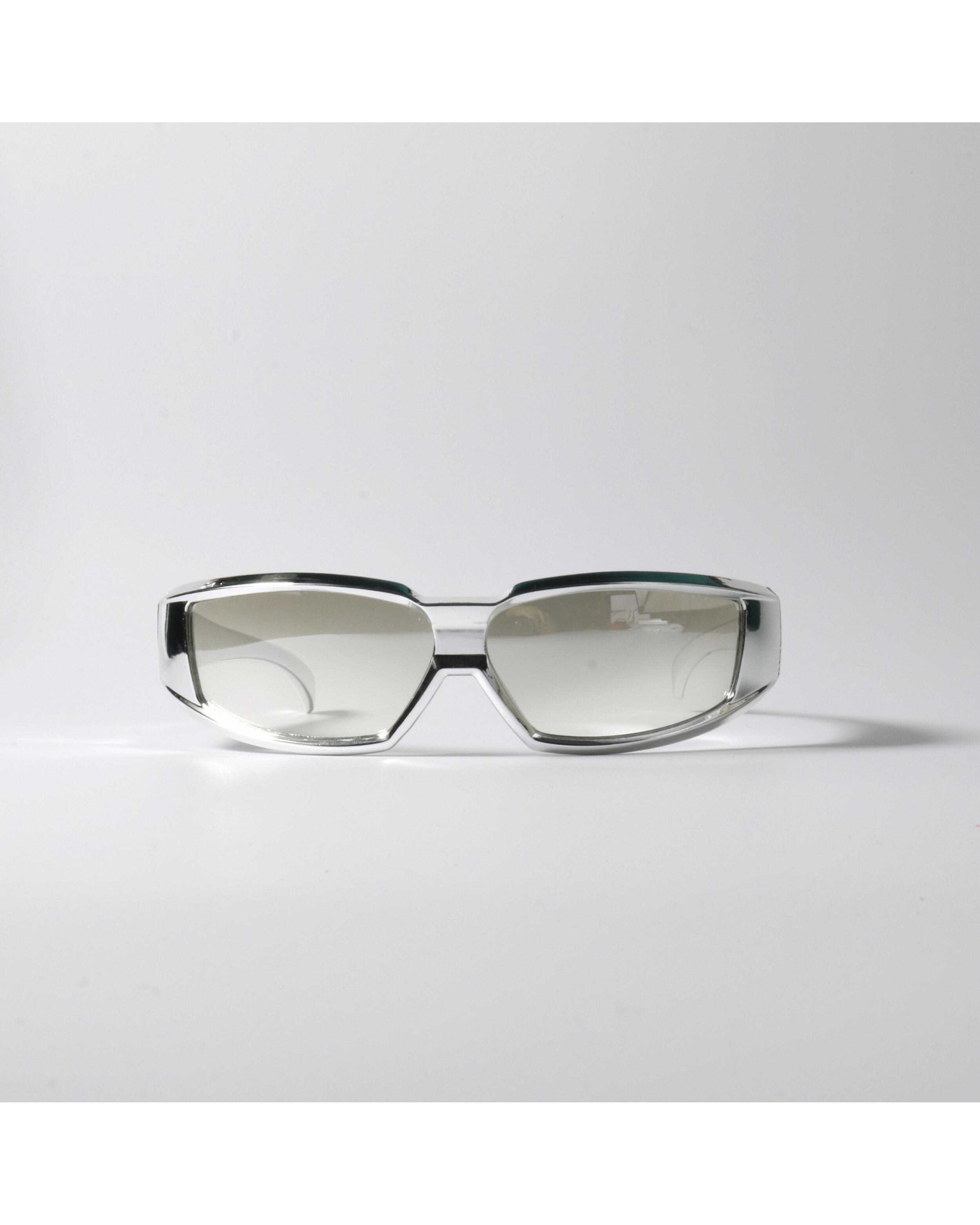 Liquid-silver Wrap Sunglasses