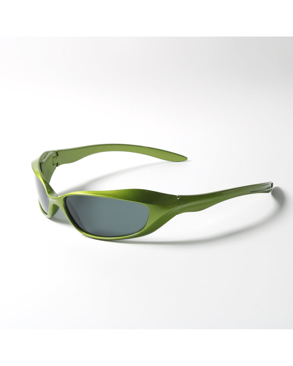 Metallic Wrap Shield Sunglasses