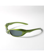 Metallic Wrap Shield Sunglasses