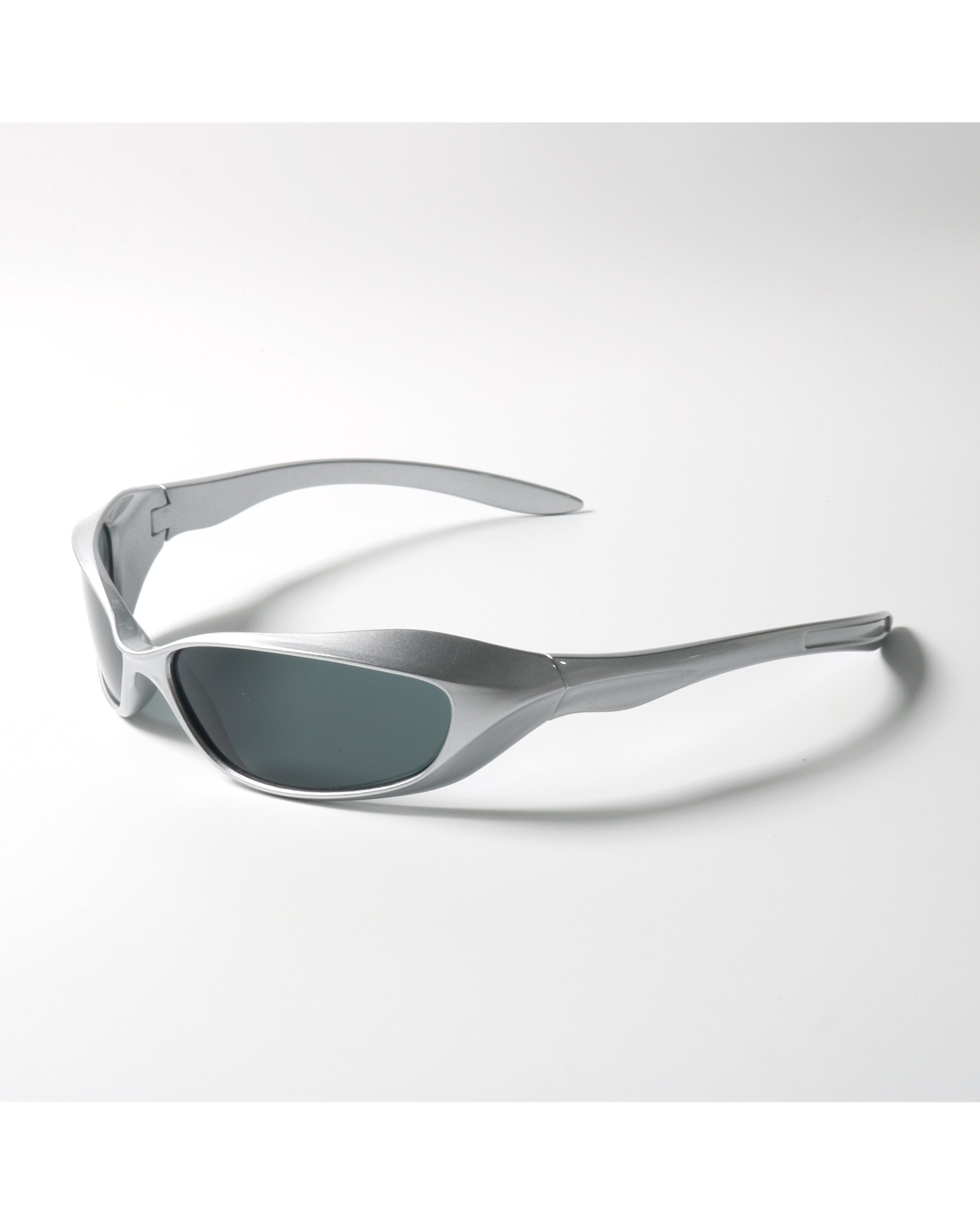 Metallic Wrap Shield Sunglasses